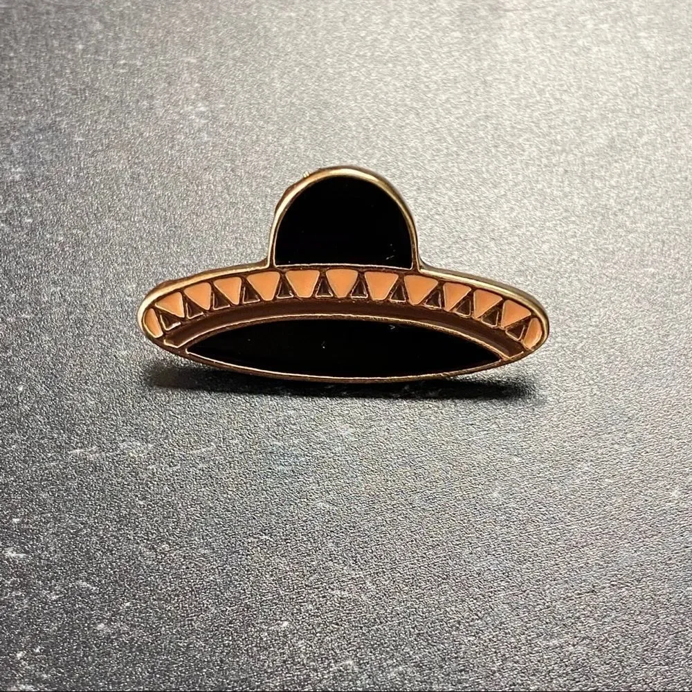 Mexican Sombrero Enamel Pin / Brooch Lapel